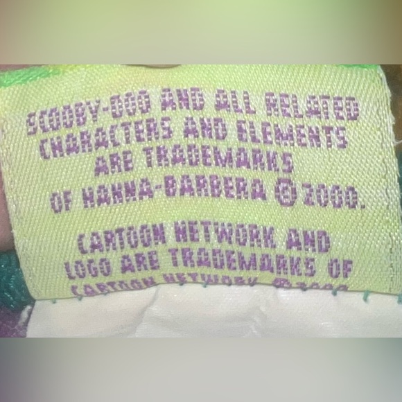 Vintage Y2K Scooby Doo Fleece Throw Blanket 50x60 Yellow Teal Plush Mint - Picture 4 of 6